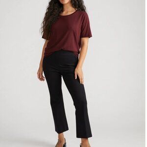 Universal Standard Amaya ponte kick flare pant in Black Size 10-12. LIKE NEW